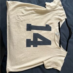 John Galt Beige Graphic Tee